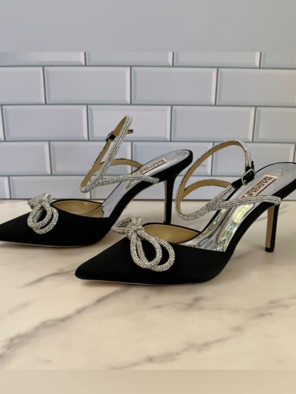 Badgley Mischka Jasmine Pointed Toe Pumps.